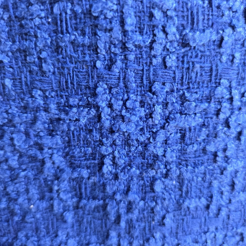 Galita Bright Blue Tweed Blazer Midi Dress Size Large - Picture 9 of 15